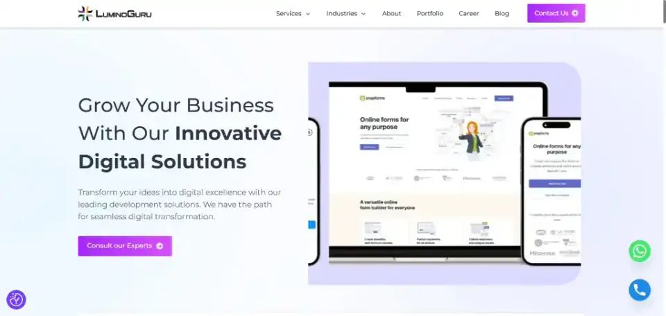 Luminoguru website preview