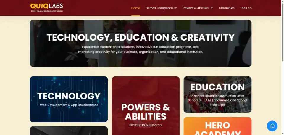 Quiq Labs website preview